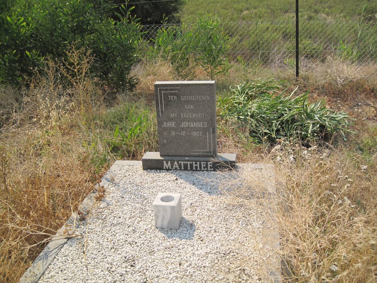 MATTHEE Jurie Johannes 1922-