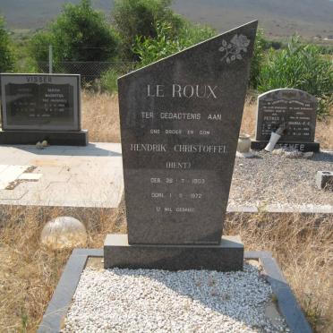 ROUX Hendrik Christoffel, le 1903-1972