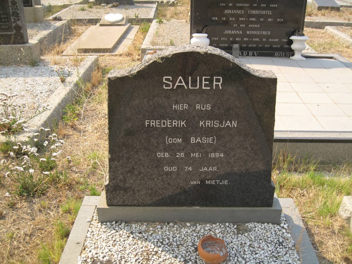 SAUER Frederik Krisjan 1894-