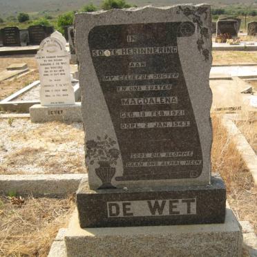 WET Magdalena, de 1921-1943