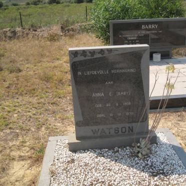 WATSON  Anna E. 1906-1975