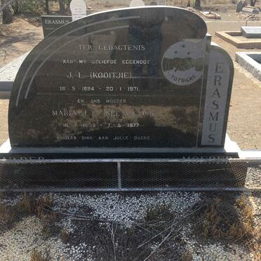 ERASMUS J.L. 1894-1971 &amp; Maria J.C. VICTOR 1908-1977