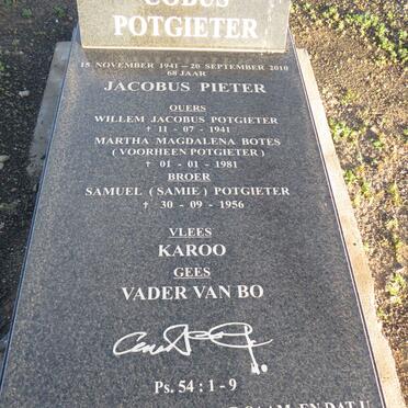POTGIETER Jacobus Pieter 1941-2010 :: POTGIETER Samuel -1956