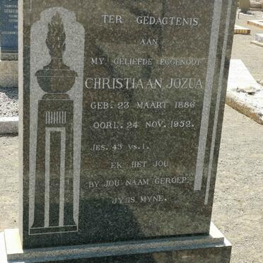 ERASMUS Christiaan Jozua 1886-1952