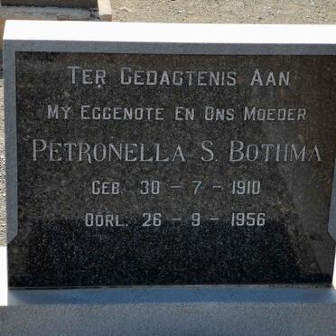 BOTHMA Petronella S. 1910-1956