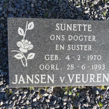 VEUREN Sunette, Jansen v. 1970-1993