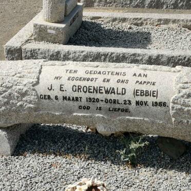 GROENEWALD J.E. 1920-1956