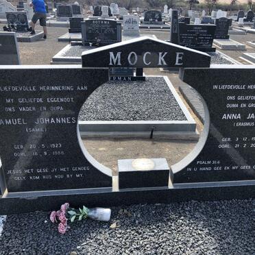 MOCKE Samuel Johannes 1923-1988 &amp; Anna Jacoba ERASMUS 1925-2009