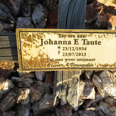 TAUTE Johanna E. 1934-2013