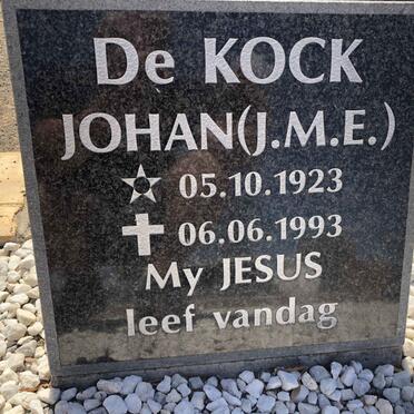 KOCK J.M.E., de 1923-1993