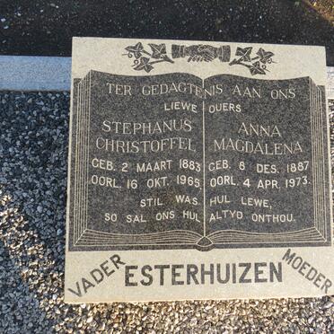 ESTERHUIZEN Stephanus Christoffel 1883-1965 & Anna Magdalena 1887-1973