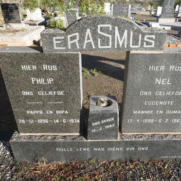 ERASMUS Philip 1896-1974 & Nel 1898-1967
