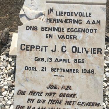 OLIVIER Gerrit J.C. 1865-1946