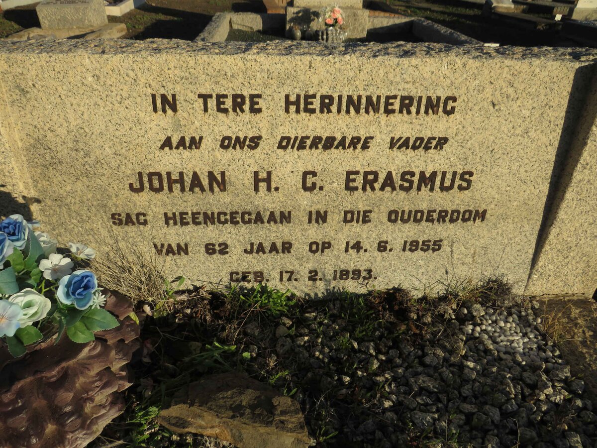 ERASMUS Johan H.C. 1893-1955