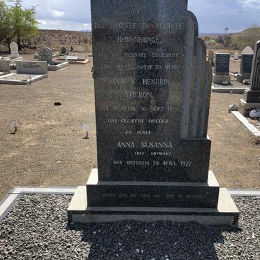 THERON Jacobus Hendrik -1957 &amp; Anna Susanna SNYMAN -1977