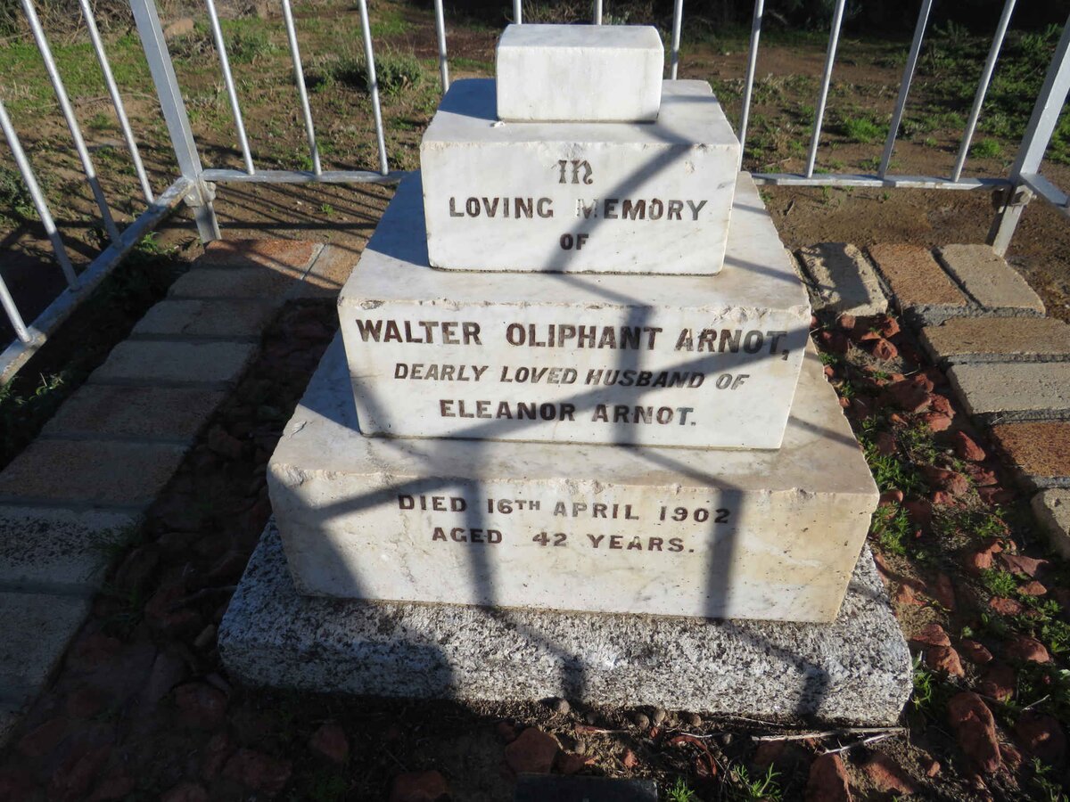 ARNOT Walter Oliphant -1902