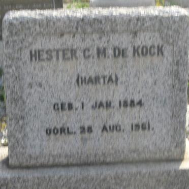 KOCK Hester C.M., de 1884-1961