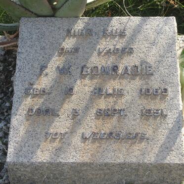 CONRADIE F.W. 1869-1951