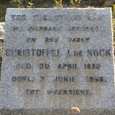 KOCK Christoffel J., de 1882-1956