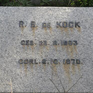 KOCK R.B., de 1893-1970
