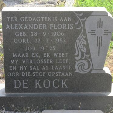 KOCK Alexander Floris, de 1906-1982