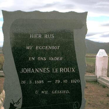 ROUX Johannes, le  1895-1970
