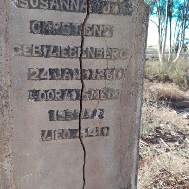 CARSTENS Susanna J. nee LIEBENBERG 1861-1937