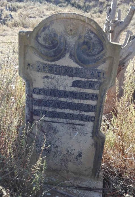 LATEGAN Magrita W. nee HANDEKOM 1858-1910