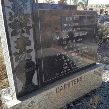 CARSTENS Jacobus 1888-1954 & Elsie Sophia Aletta CARSTENS 1894-1986
