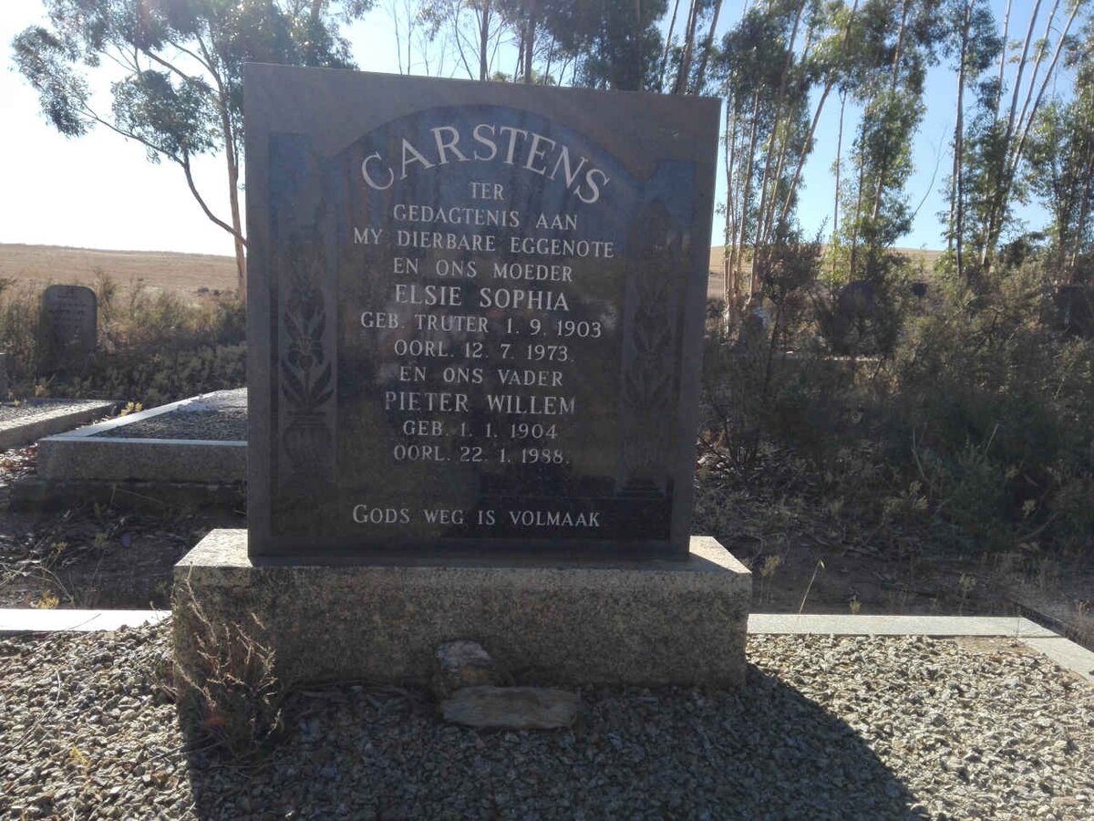 CARSTENS Pieter Willem 1904-1988 & Elsie Sophia TRUTER 1903-1973