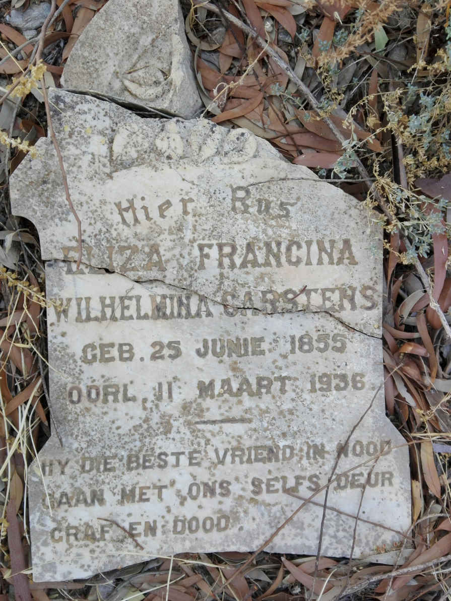 CARSTENS Eliza Francina Wilhelmina 1855-1936