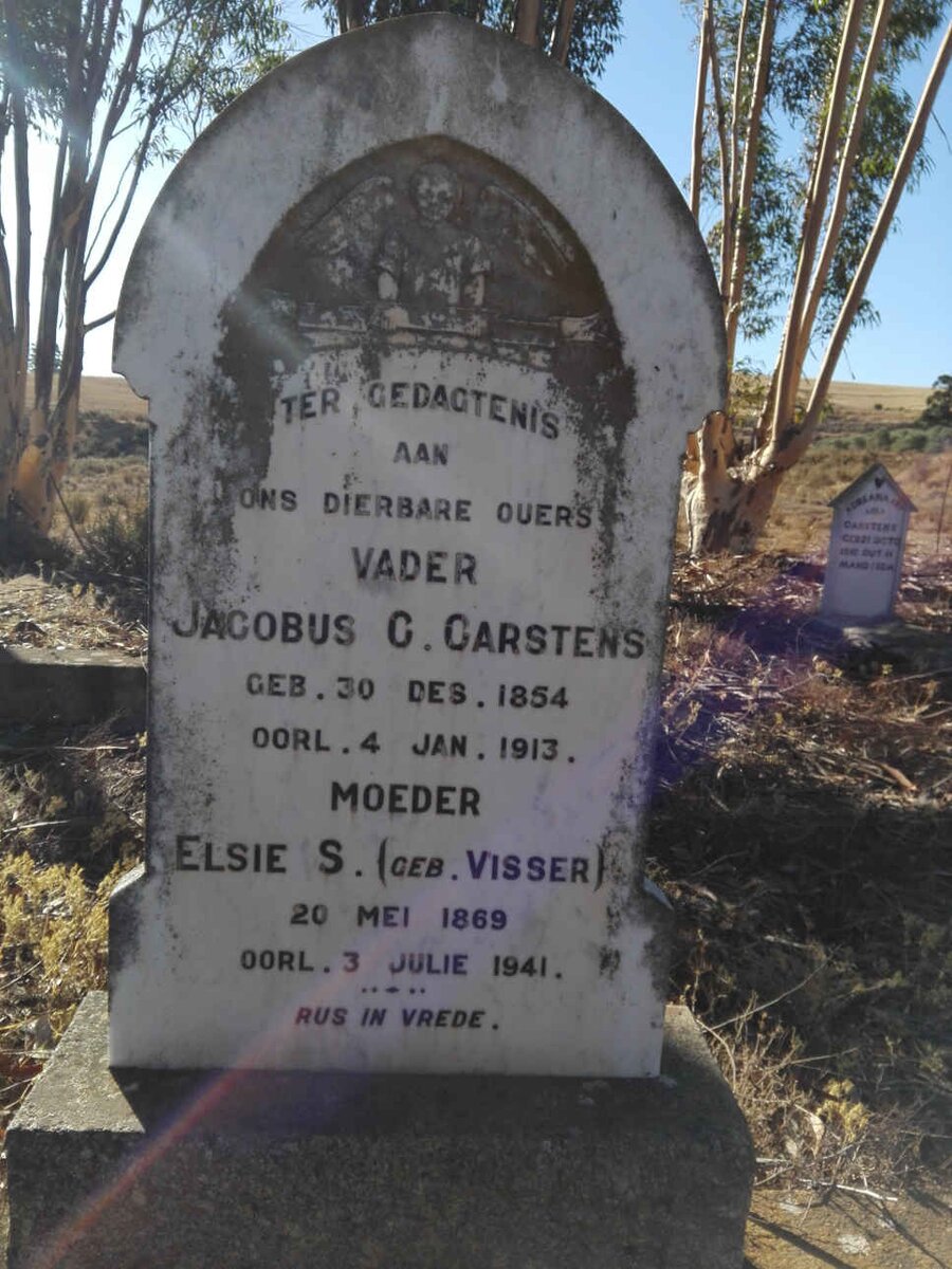 CARSTENS Jacobus C. 1854-1913 & Elsie S. VISSER 1869-1941