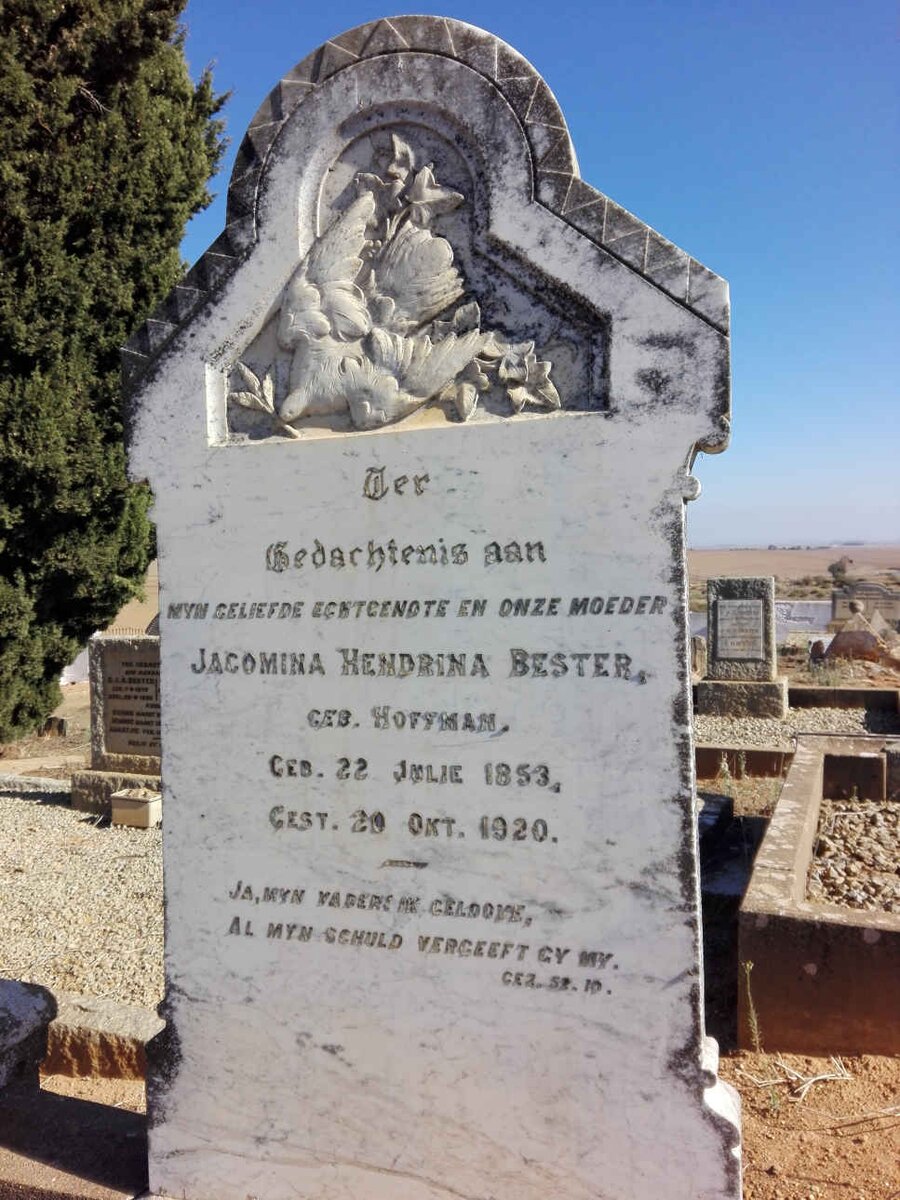 BESTER Jacomina Hendrina nee HOFFMAN 1853-1920