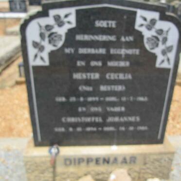 DIPPENAAR Christoffel Johannes &amp; Hester Cecilia BESTER