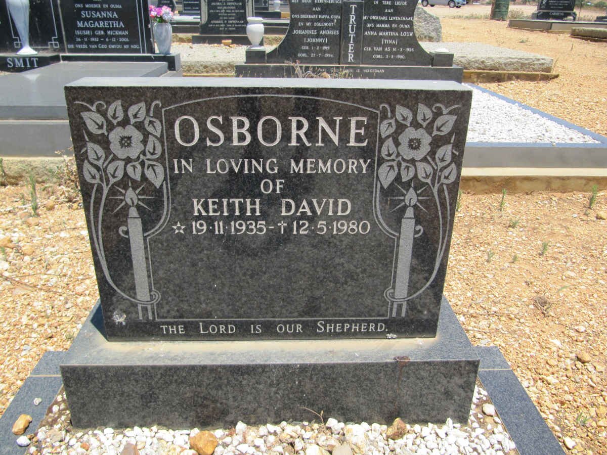 OSBORNE Keith David 1935-1980