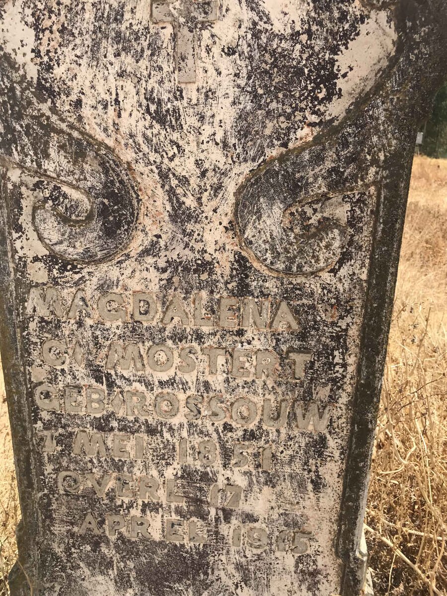 MOSTERT Magdalena C. nee ROSSOUW 1851-1915