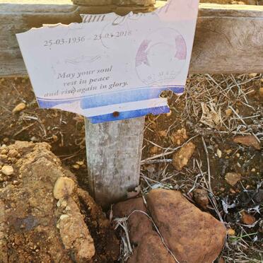 1. Unknown :: Illegible graves