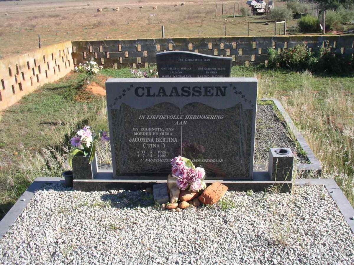 CLAASSEN Jacomina Bertina 1920-1998