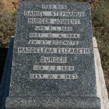 JOUBERT Daniel Stephanus Burger 1820-1884 &amp; Magdelena Elizabeth BURGER 1824-1867
