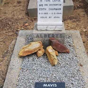 ALBERTS Mavis nee WESSELS 1926-2007 :: ALBERTS Edith Charmain 1963-1964