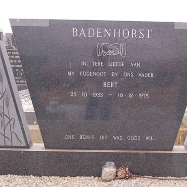 BADENHORST Bert 1933-1975