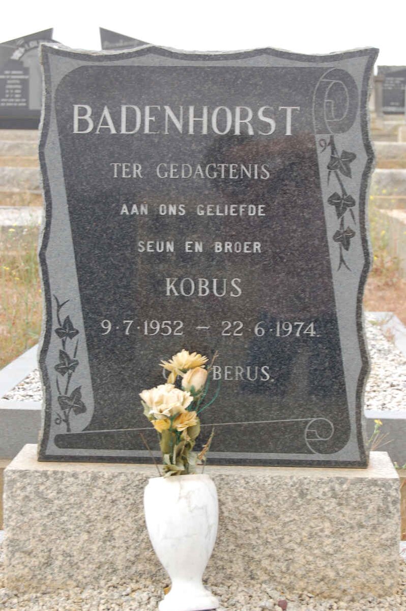 BADENHORST Kobus 1952-1974