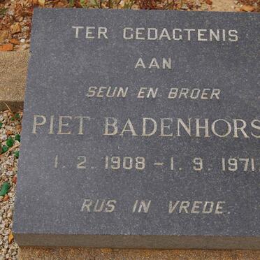 BADENHORST Piet 1908-1971
