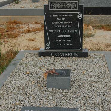 BLOMERUS Wessel Johannes Jacobus 1915-1994 &amp; Cornelie 1917-2009