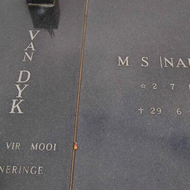 DYK M.S., van nee NAUDE 1907-1993