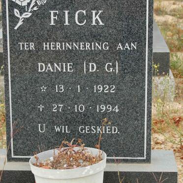 FICK D.G. 1922-1994