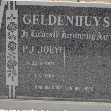 GELDENHUYS P.J. 1931-1994