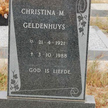 GELDENHUYS Christina M. 1921-1988