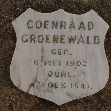 GROENEWALD Coenraad 1902-1941
