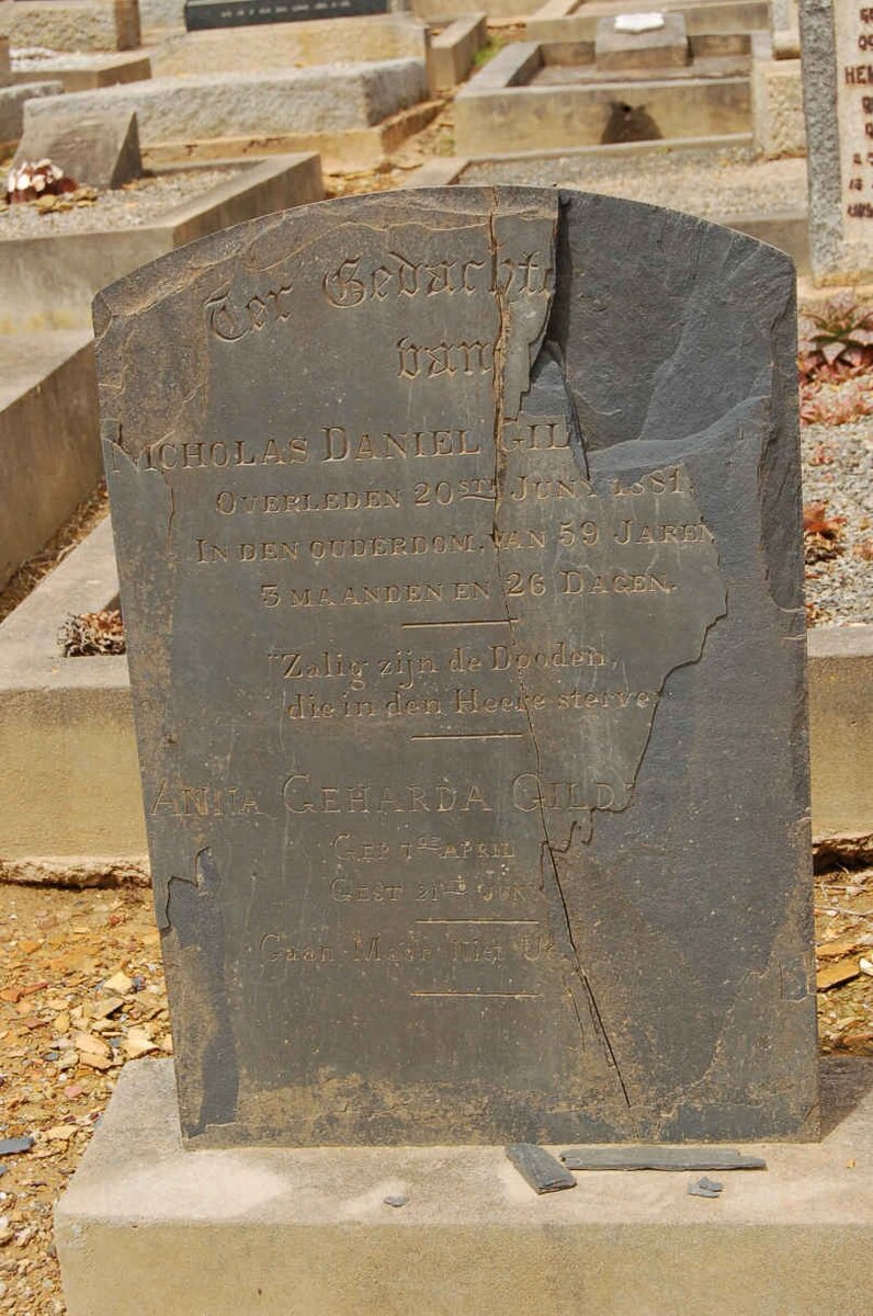 GILD? Nicholas Daniel -1881 &amp; Anna Gerharda